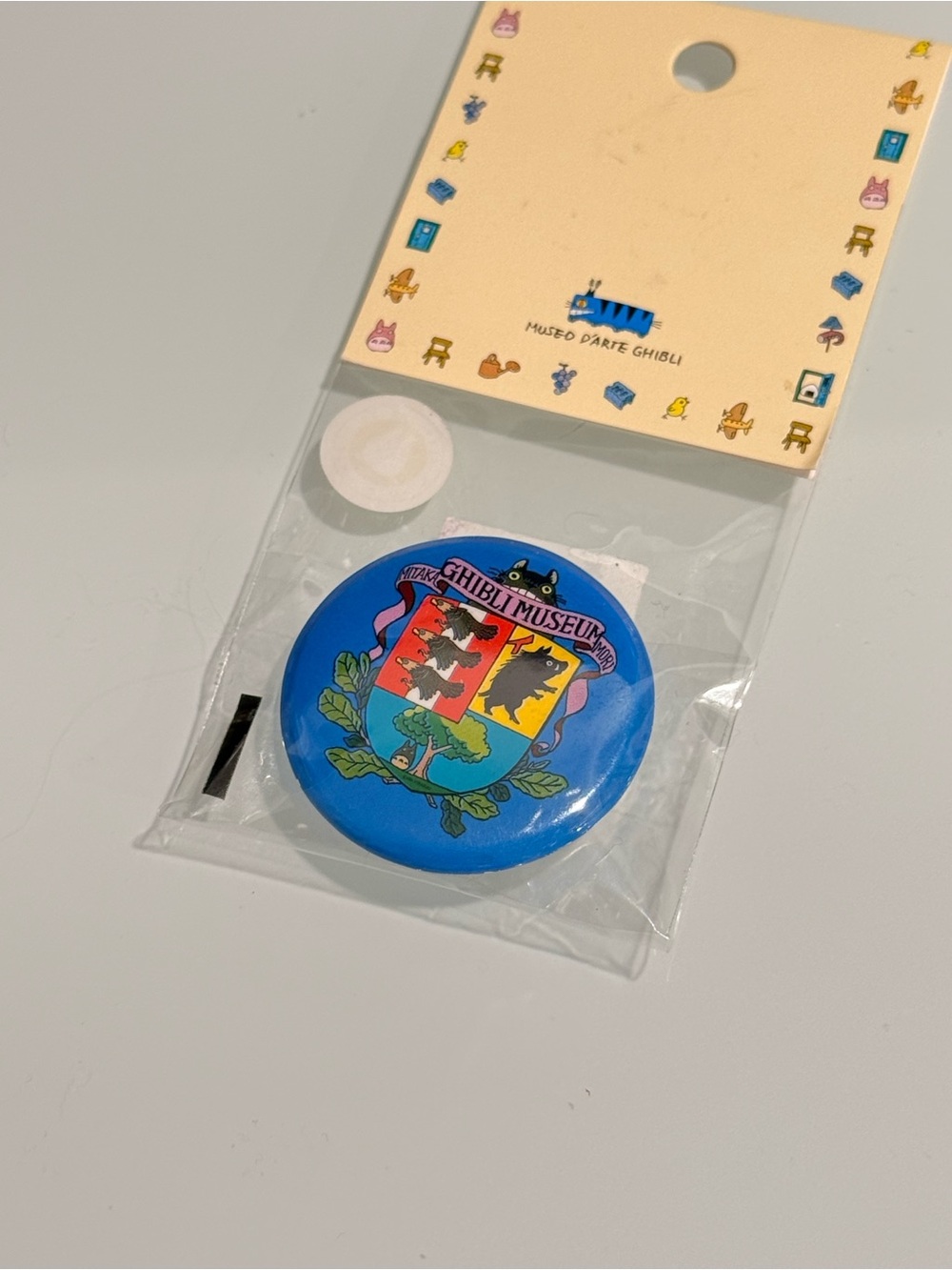 Authentic Studio Ghibli pin purchased from the Ghibli Museum in Japan